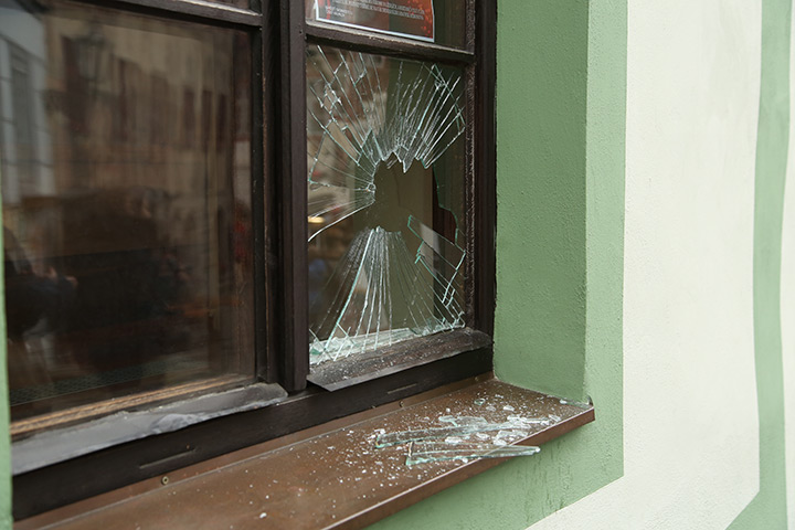 A2B Glass are able to board up broken windows while they are being repaired in Helston.